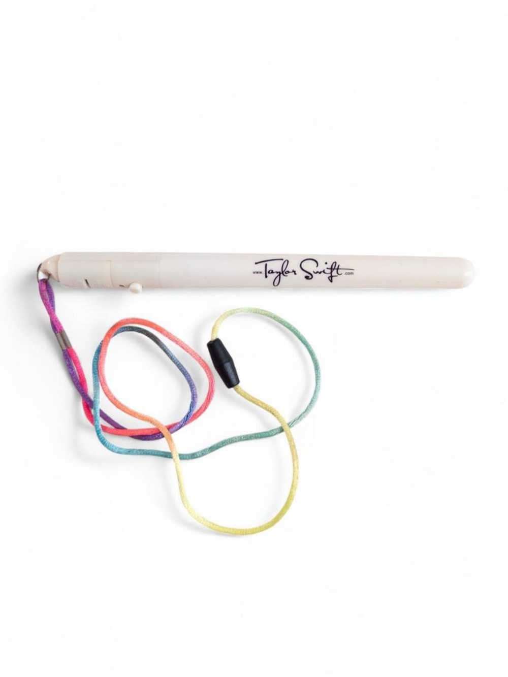 Taylor Swift White Necklace Lightstick with Rainbow Cord